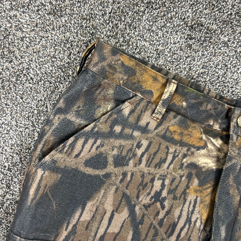 Cabelas Dry-Plus Camo Cargo Hunting Pants Mens 34 Reg Real Tree Timber Outdoors‎ - Picture 3 of 11
